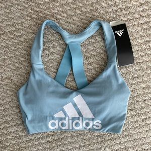 Adidas Sports Bra Stretch material - Baby Blue XS